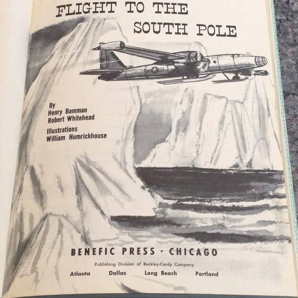 Vintage children’s book, Flight to The South Pole by Henry Bamman. 1965 - Picture 5 of 10